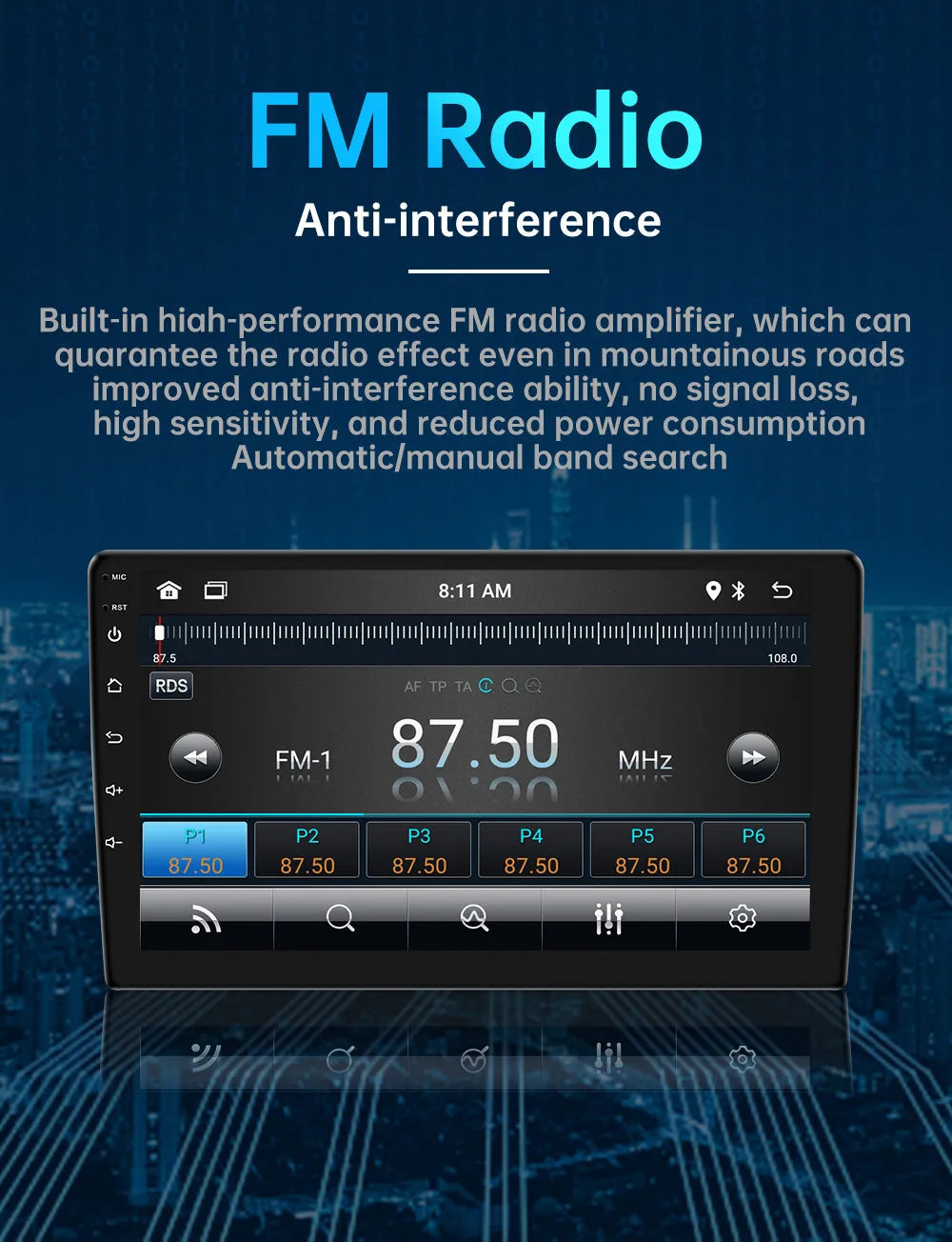 7/9/10 Inch Univerzális Android 13 Autórádió 64G Autorádió Android 2 Din Autórádió GPS BT Központi Multimédia Okos Autó Rendszerek