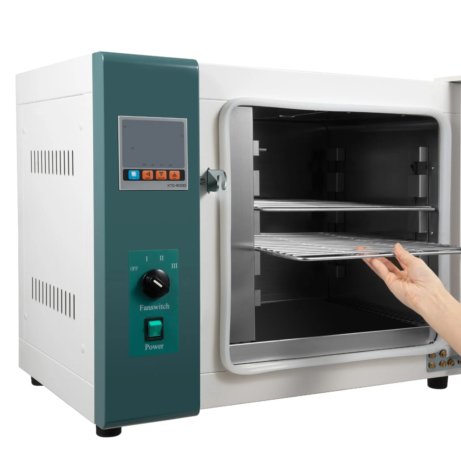 Horizontal Electric Blast Drying Oven, 1000W 45L/12Gal Stainless Steel Thermostatic Incubator Box,w/Temperature Controller