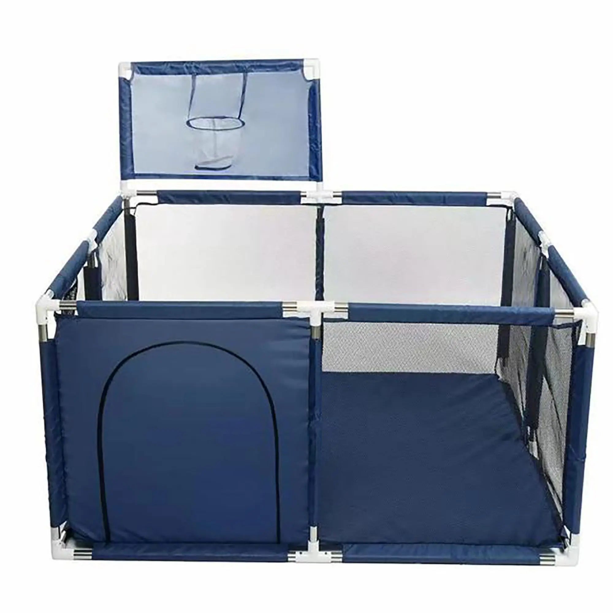 Baby Playpen Child Safety Fence with Pull Rings and Ball Box