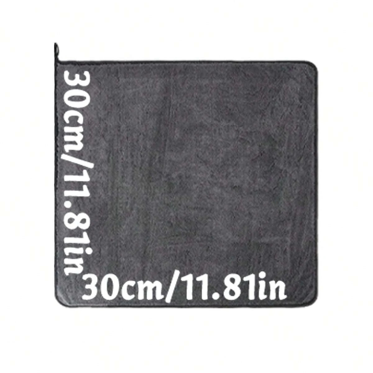 Toalla de microfibra gris oscura para coche, toalla de lavado de coche extra grande y absorbente, paño de limpieza de alta eficiencia