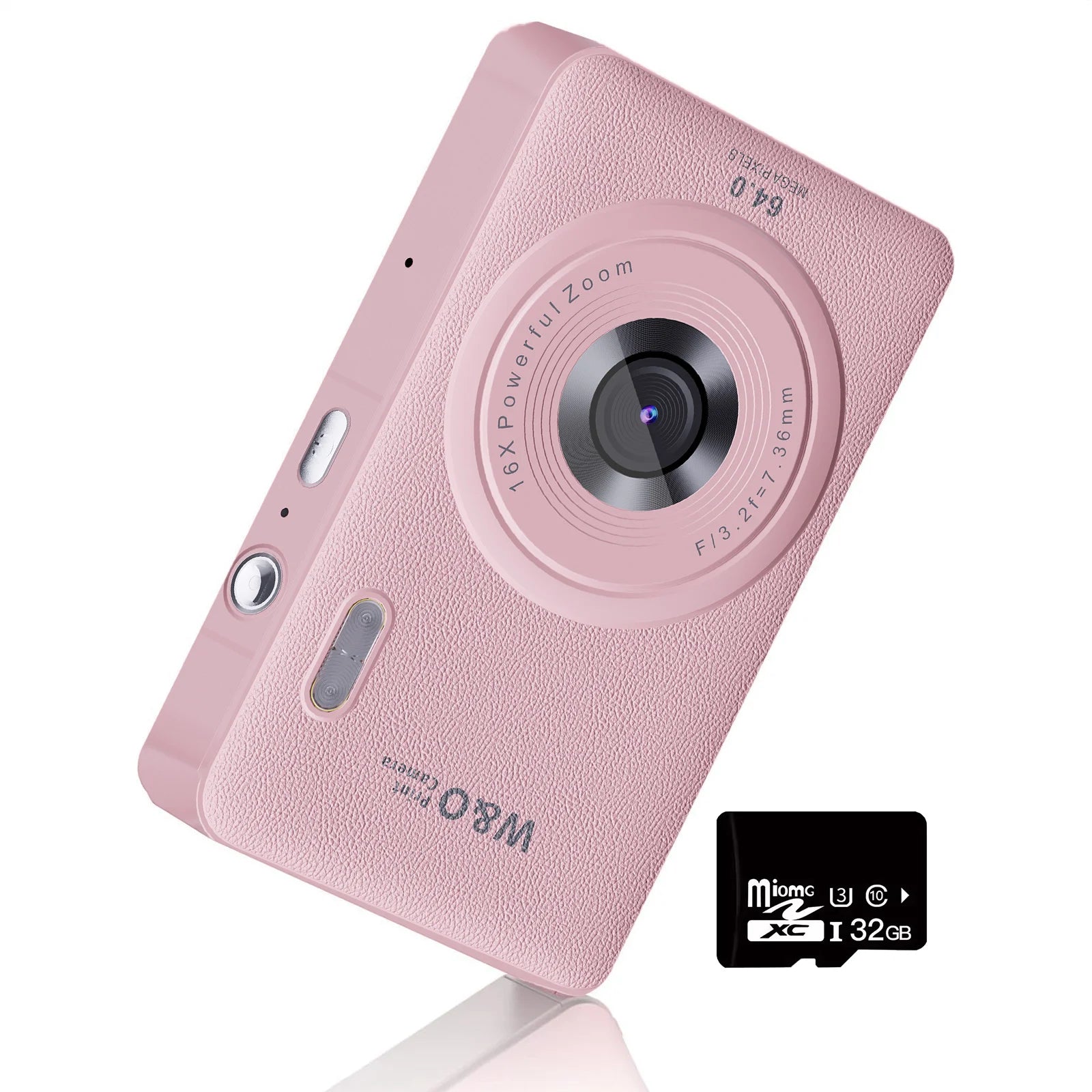 Kids Digital Camera 1080P with 16X Zoom and 32GB Card