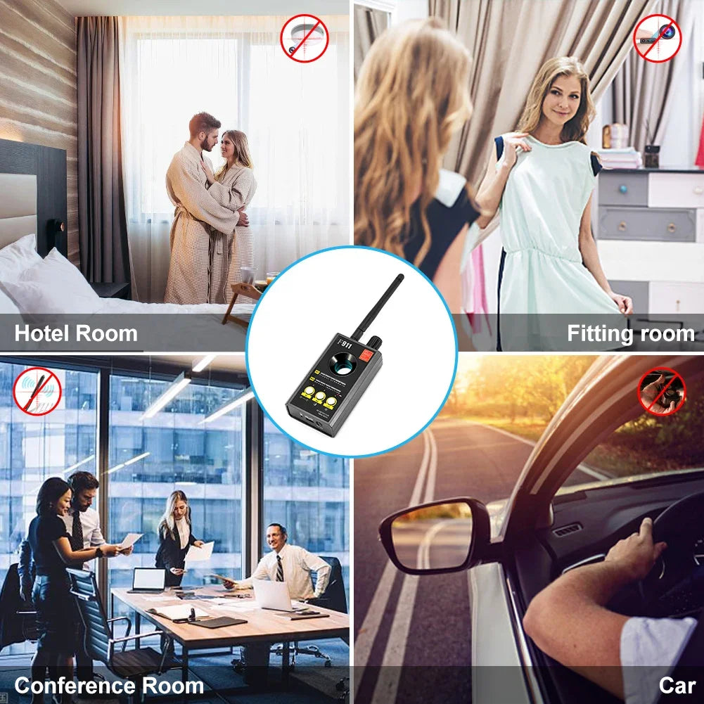 F911 Hidden Camera Detectors, Spy Detector, Bug and GPS Detector, Security Camera Finder, Infrared Scanner
