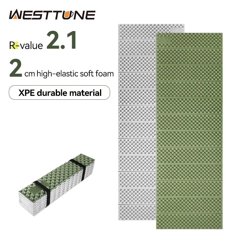 WESTTUNE XPE Egg Crate Sleeping Pad for Camping and Hiking
