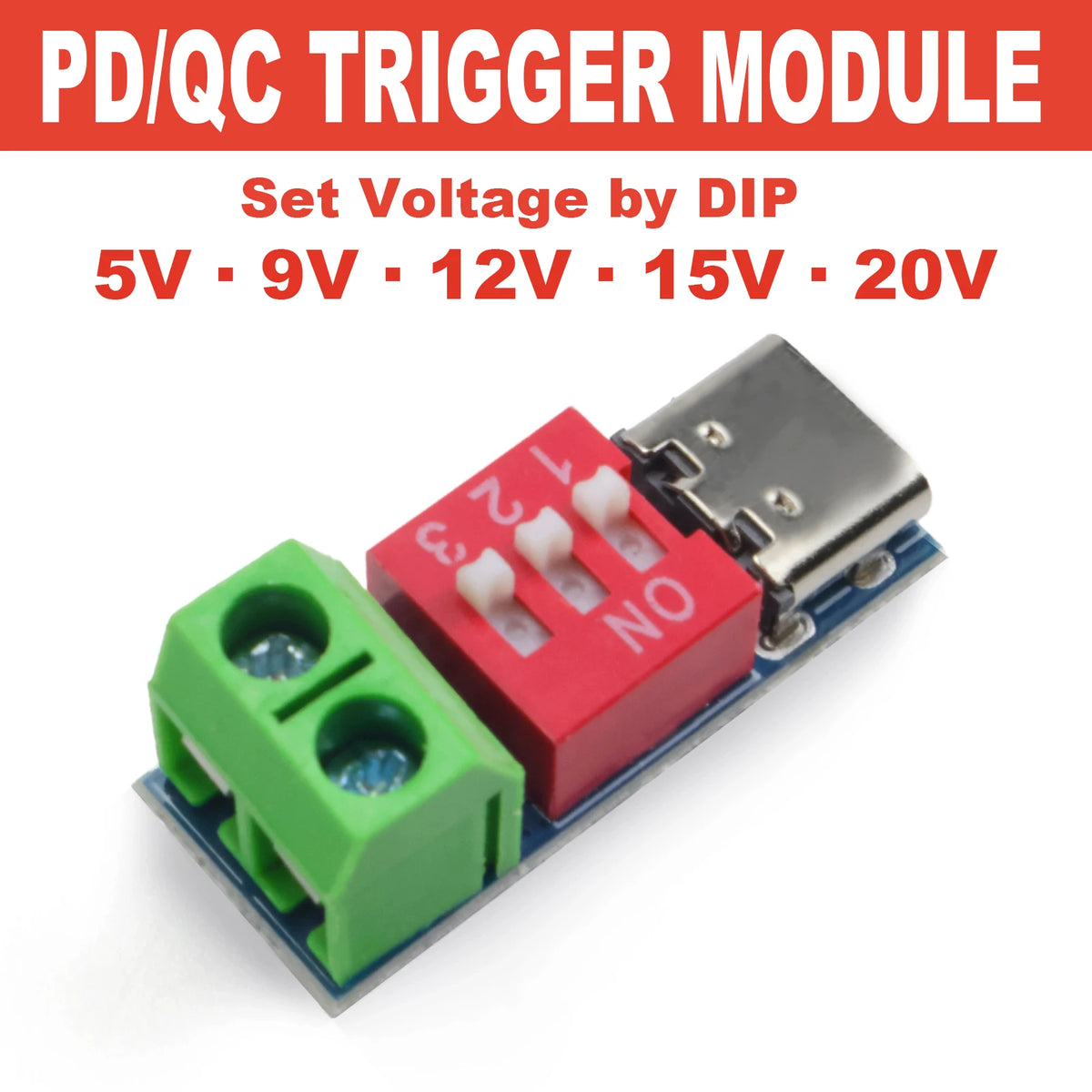 Adjustable USB-C PD Trigger Module