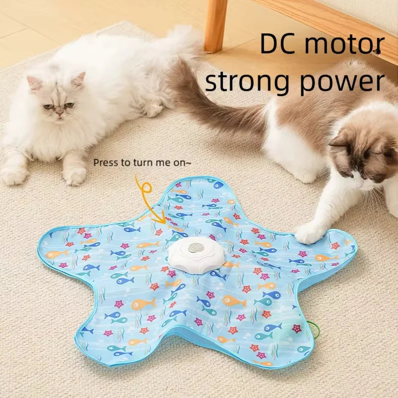 Concealed-Motion Interactive Cat Toy, Fish/Duck Options