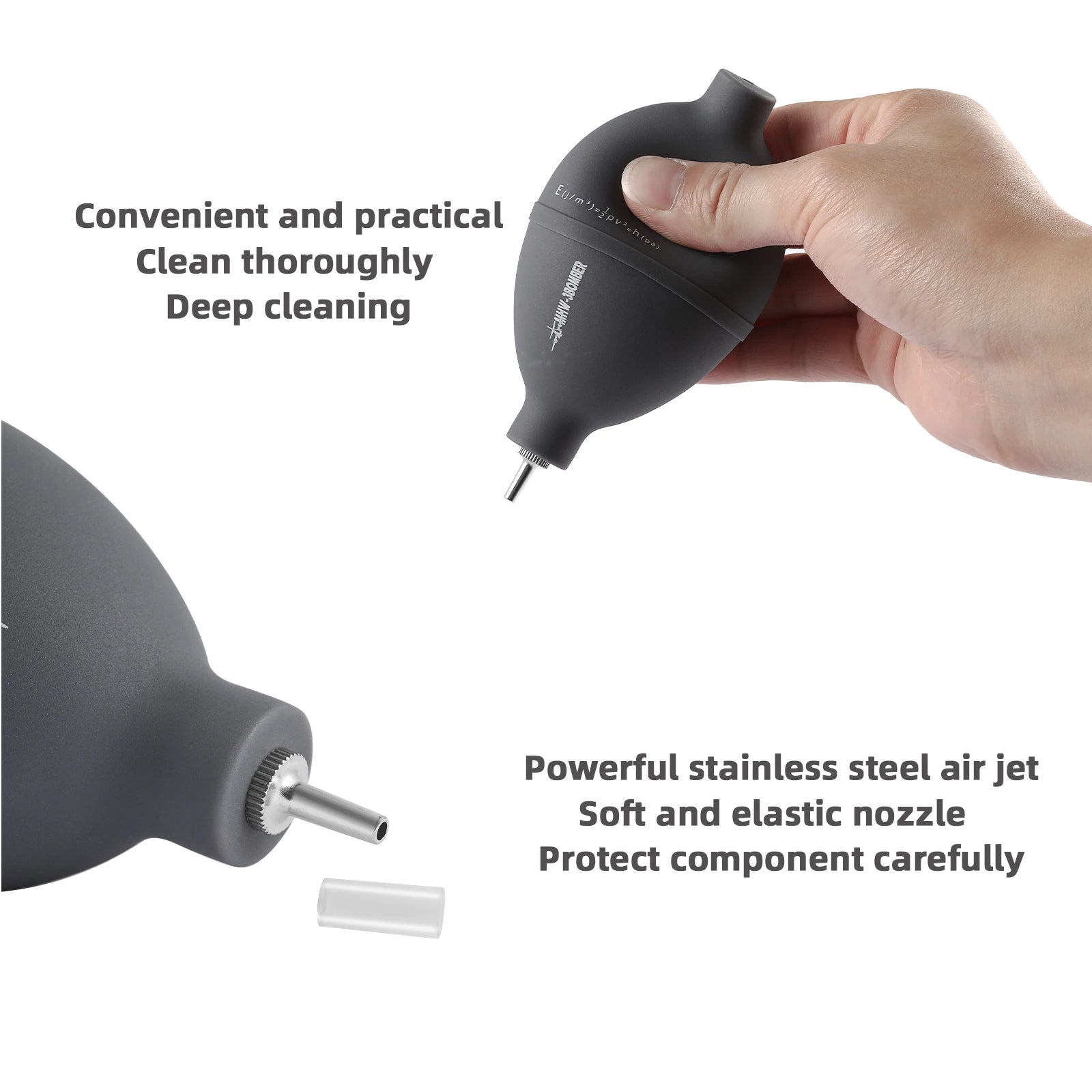 Narzędzie do czyszczenia młynka do kawy z dmuchawą powietrza