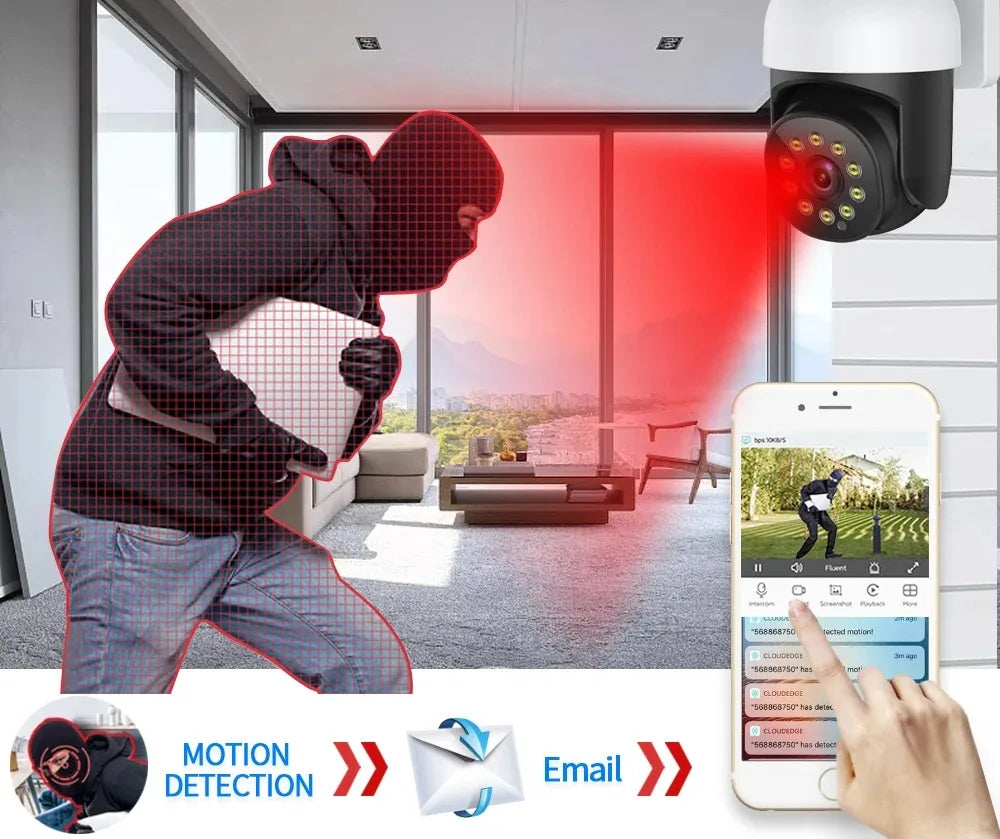 5MP WiFi PTZ Security Camera