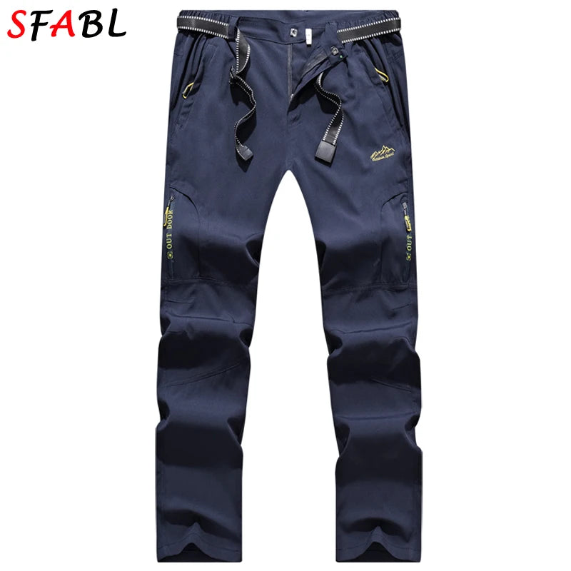 Men’s Quick Dry Hiking Pants Stretch Waterproof Multi Pocket