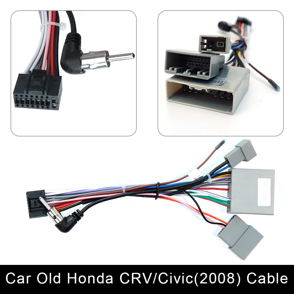 Câble ISO pour autoradio Android, accessoires pour écran 2DIN, stéréo Suzuki Kia VW Hyundai Honda Toyota Nissan Mitsubish, Ford Outlander