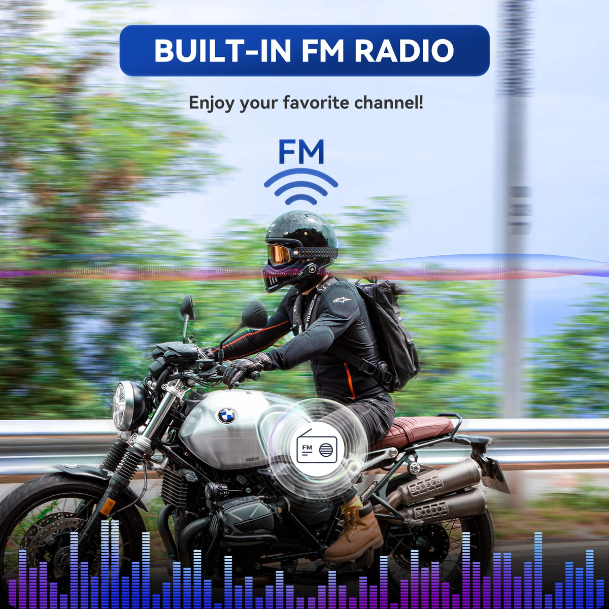 G2P Bluetooth Motorhelm Intercom – 1 of 2 Eenheden