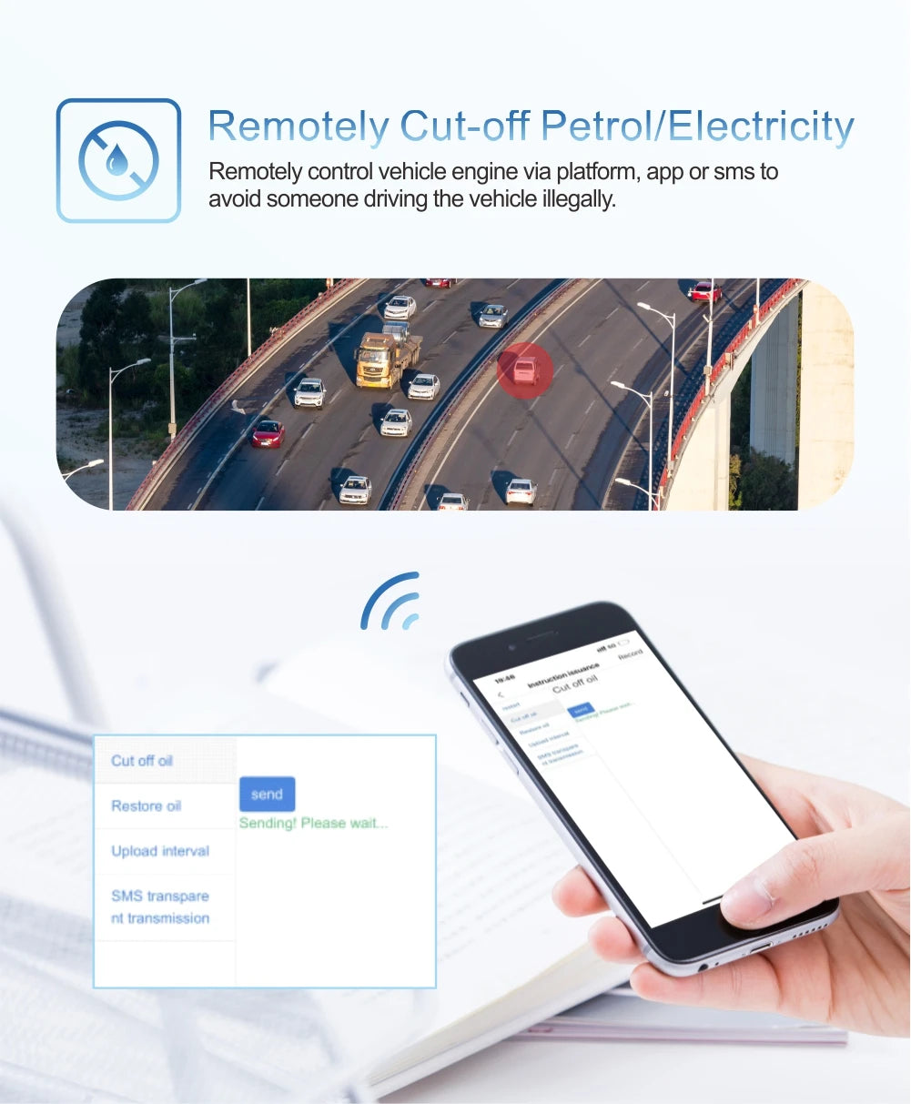 9-90V Relay GPS Tracker Car Motorcycle ACC Status DK09 4G Tow Away Power Off SMS Alarm Shock Move Call Cut Oil