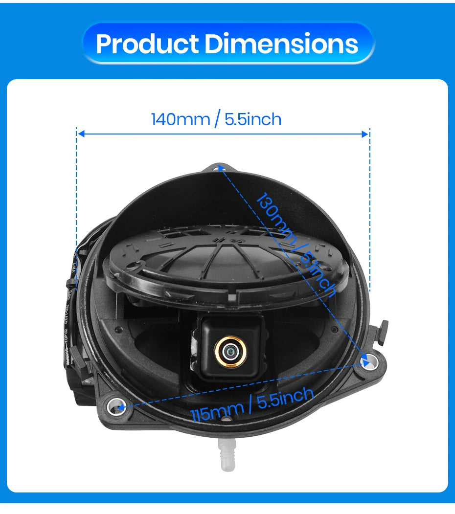 Flipping Logo Rear View Backup Camera 1080P 170° for Android Radio