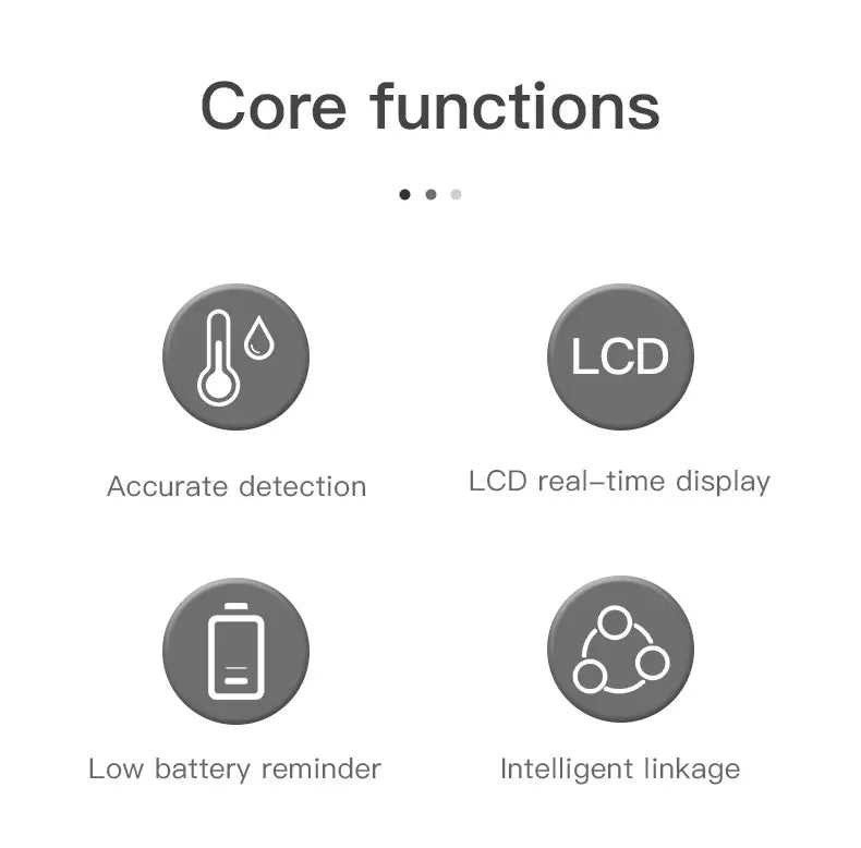Work with Tuya Smart ZigBee Thermometer Home Indoor Temperature And Humidity Se nsor LCD Display APP Voice Control Alexa Google Home Assistant
