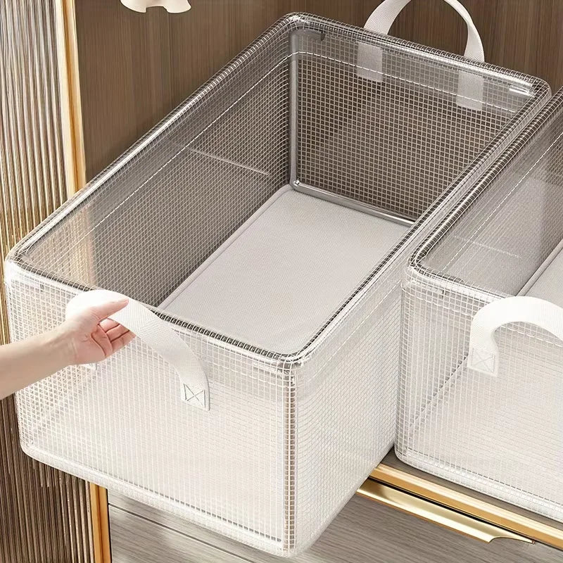 Priehľadný úložný box na oblečenie z PVC