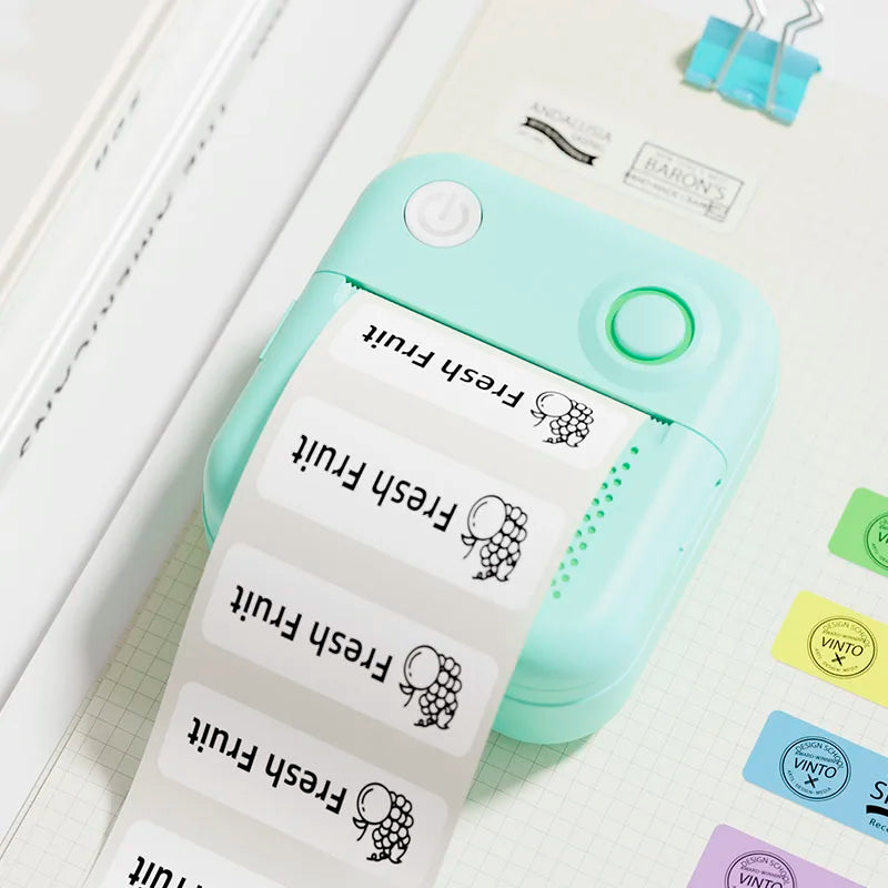 Thermal Laber Printer MINI Wirelessly BT 203dpi Photo Label Memo Wrong Question Printing With USB Cable Imprimante Portable