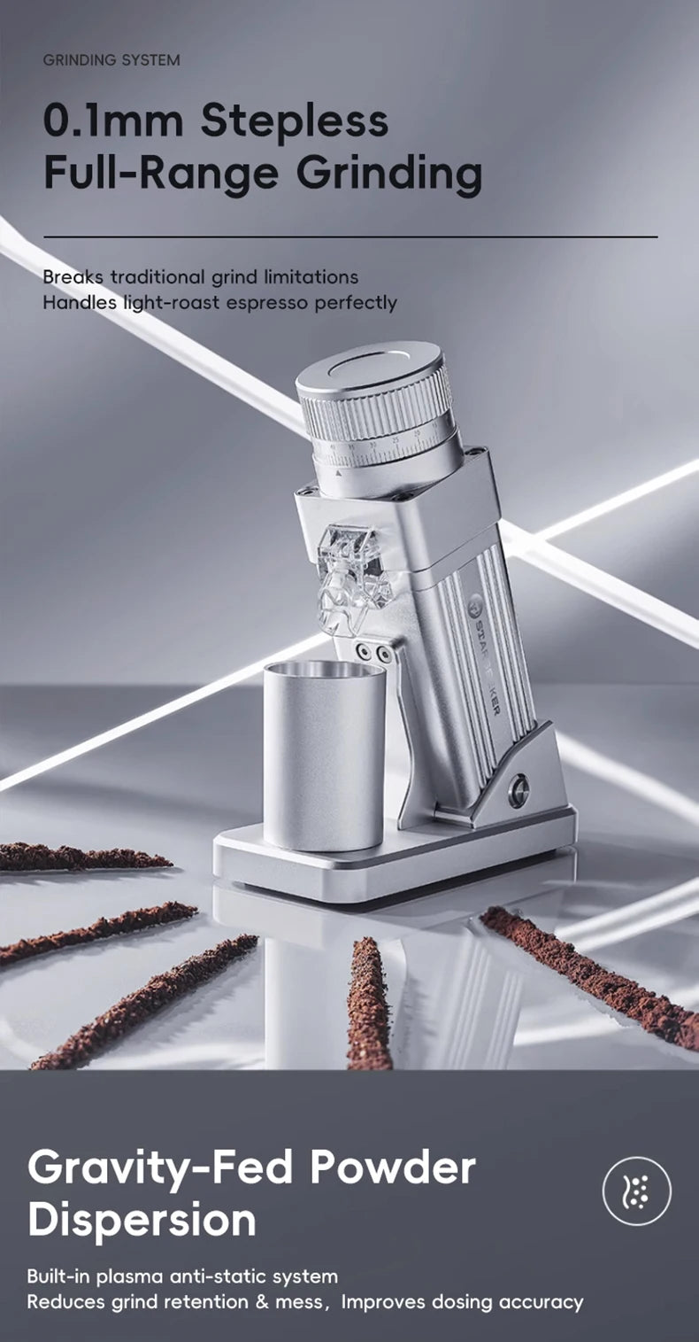 STARSEEKER E55Pro Ηλεκτρικός Μύλος Καφέ 55MM Τιτανίου Κόφτης
