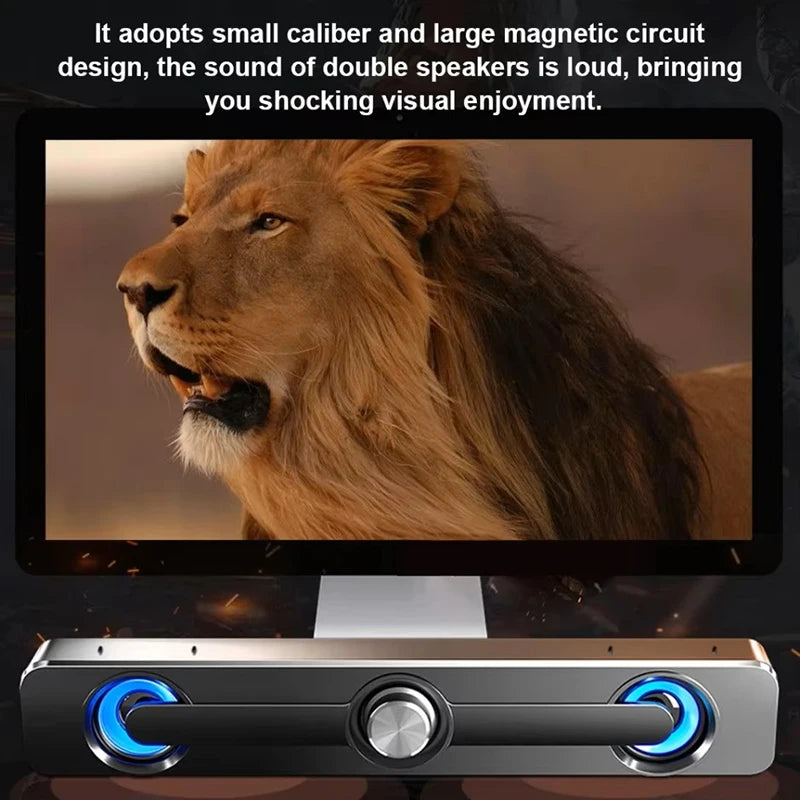 Wired Wireless Bluetooth Speaker Sound Box Bar Soundbar Computer PC TV Laptop Desktop Music Portable Caixa De Som Audio System