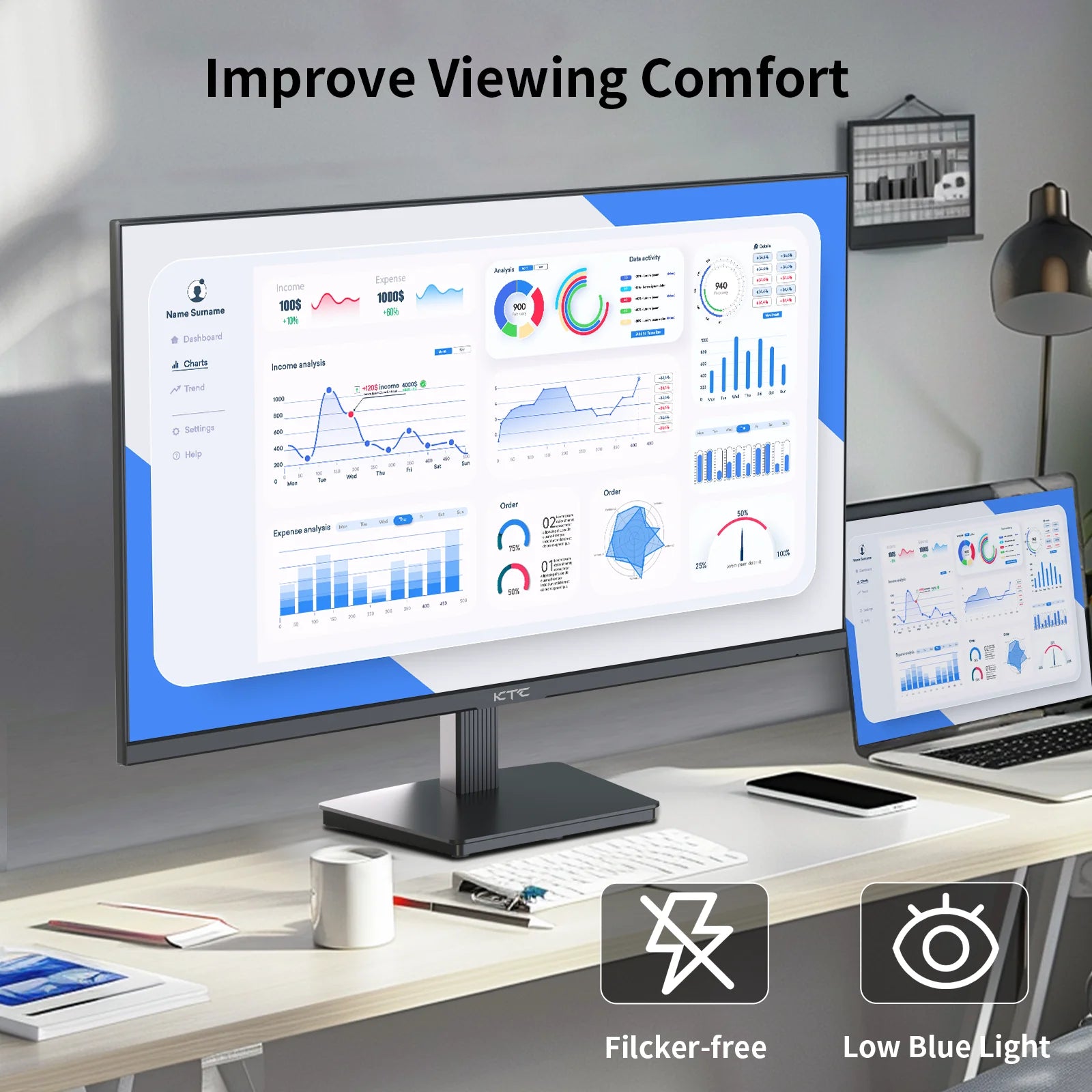 KTC H27T27 27" QHD 100Hz Gaming Monitor