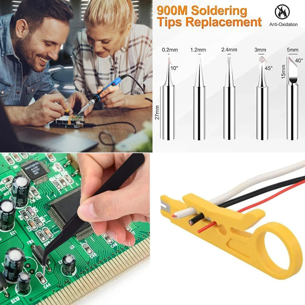 ES02 60 W Soldering Iron Kit with Tips, Pump & Case