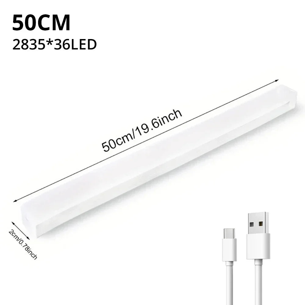 USB oppladbar magnetisk LED-sensorstang