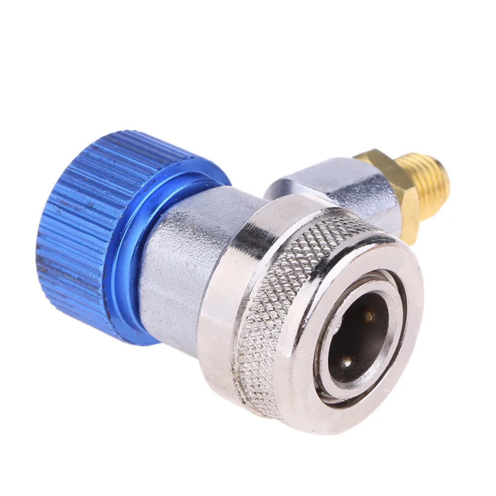 Cilindru adaptor Freon R134a senzor/gaz injector cu conectare reglabilă, furtun adaptor degajare rapidă, instalație aer condiționat
