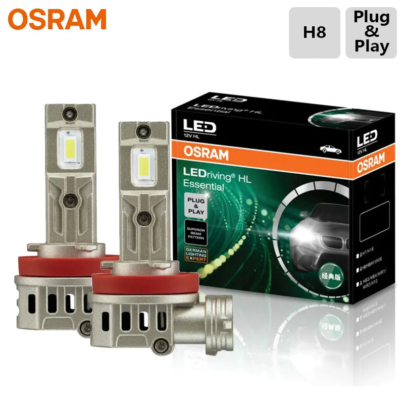 LED essentiel OSRAM H4 H7 H11 Phare voiture Plug & Play facile H8 H9 H10 H16 H18 H19 HB3 HB4 HIR1 HIR2 Lampes LED blanches Auto Puissance