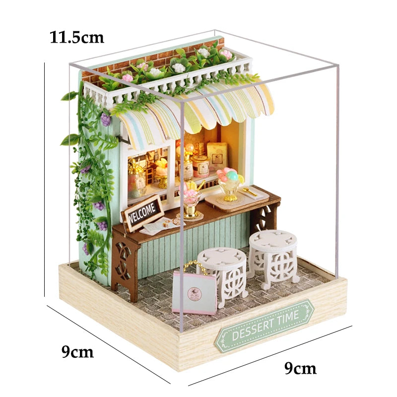 Kit de quarto em miniatura DIY, opções de modelos