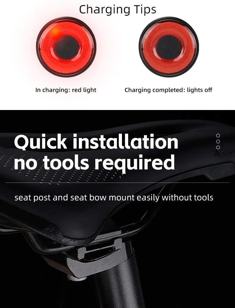 Smart Bicycle Tail Light — USB-C