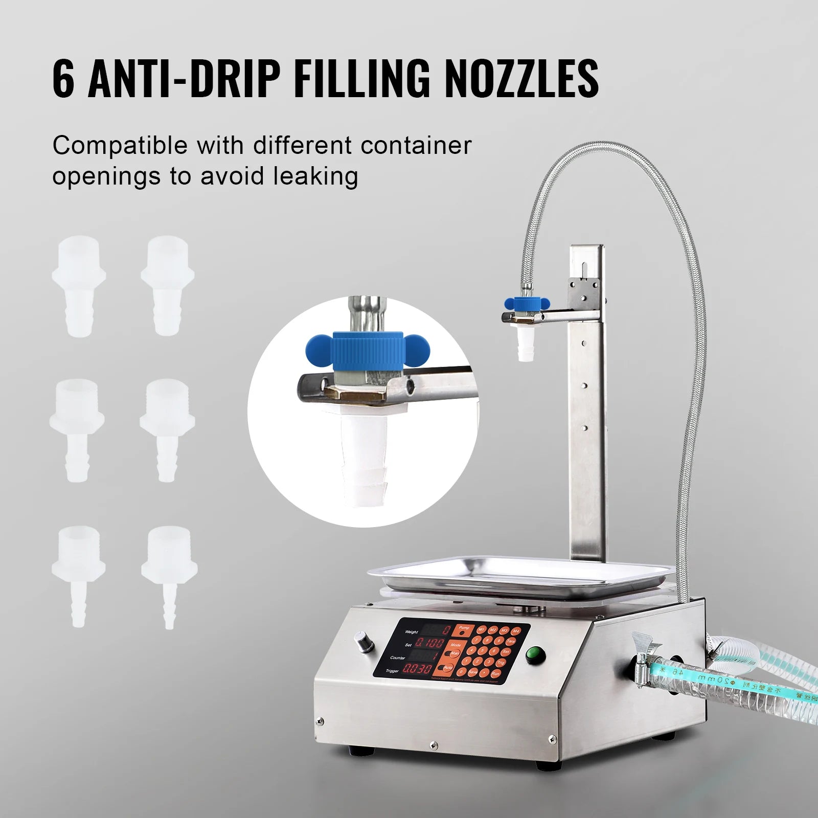 Automatic Liquid Filling Machine with Digital Control & 17L/min Flow