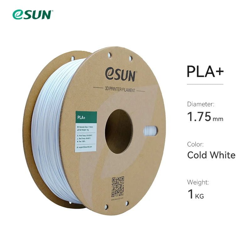 Filamento PLA+ para impressora 3D, 1.75 mm, bobina de 1 kg