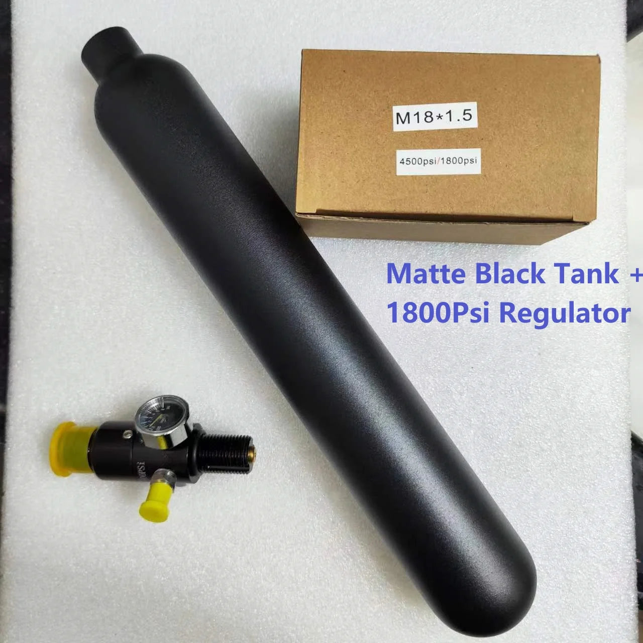 0.38L Aluminum Diving Tank Bottle 20MPa M18 Thread 4500 PSI