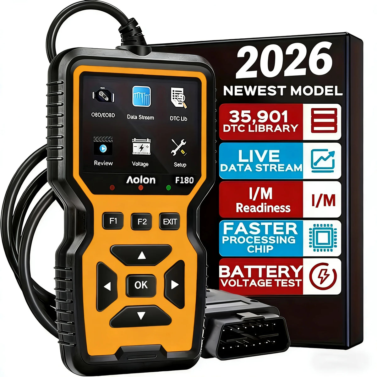 V519 Wired OBD-II Diagnostic Scanner