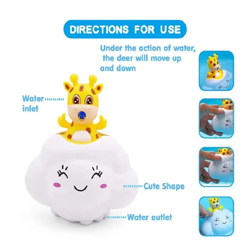 Water Spraying Cloud Bath Toy for Kids