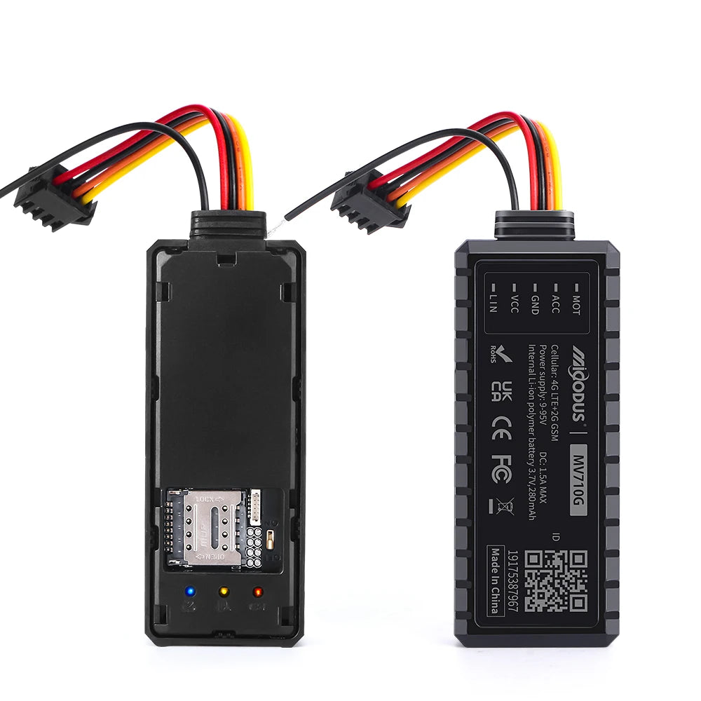 MiCODUS 4G Rastreador Veiculo GPS Para Auto MV710G 9-95V Cut Off Fuel Car GPS Tracker Mini Vibrate ACC ON OFF Door Alerts PK J16