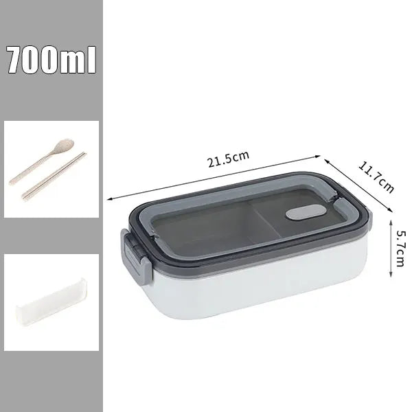 Stacking Lunch Box with Handle, One/Two Layers