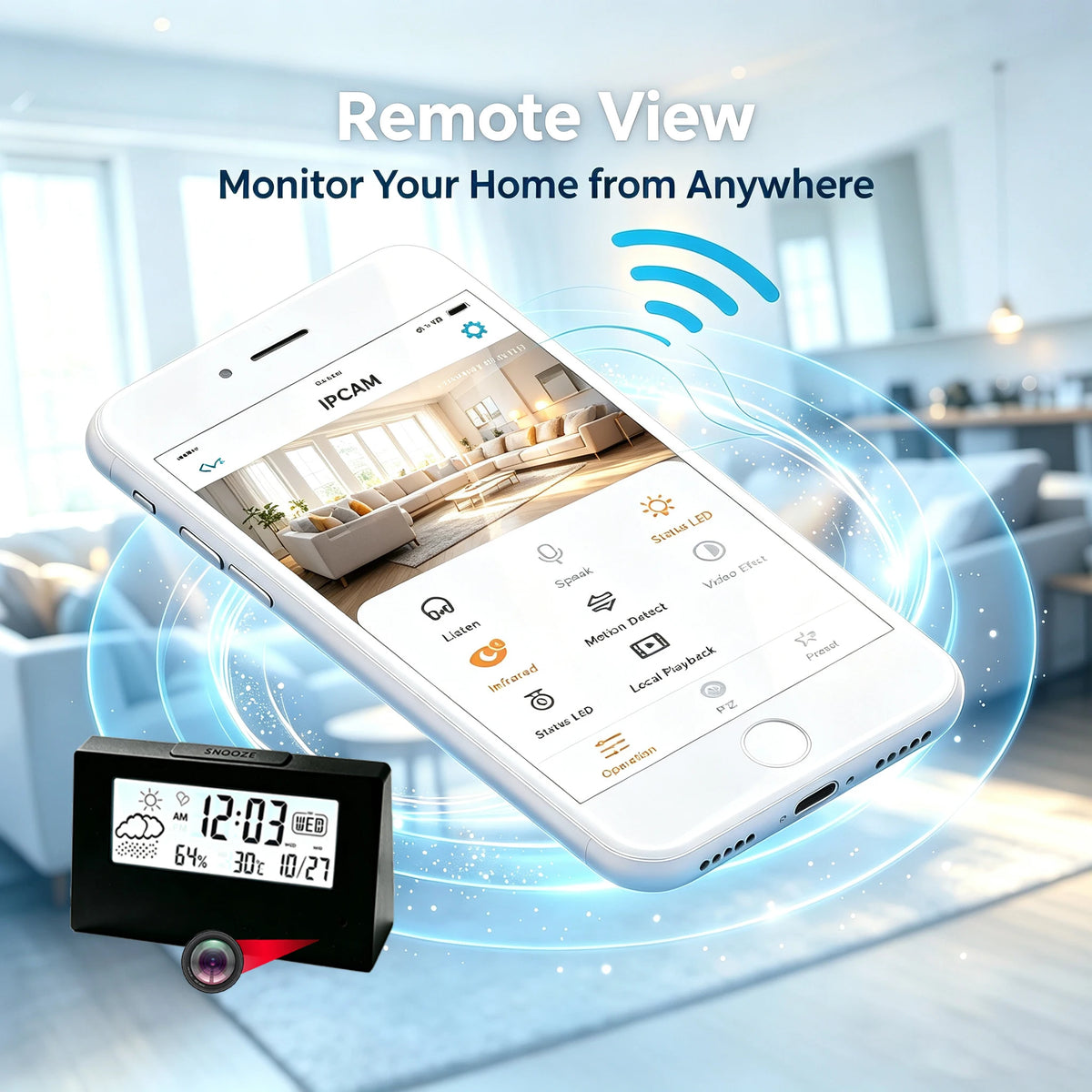 4K HD Mini WiFi időjárás- camera rögzítés, javított tisztaság, mozgásérzékelés, távoli megtekintés, Home HD 4K Mini Kamera