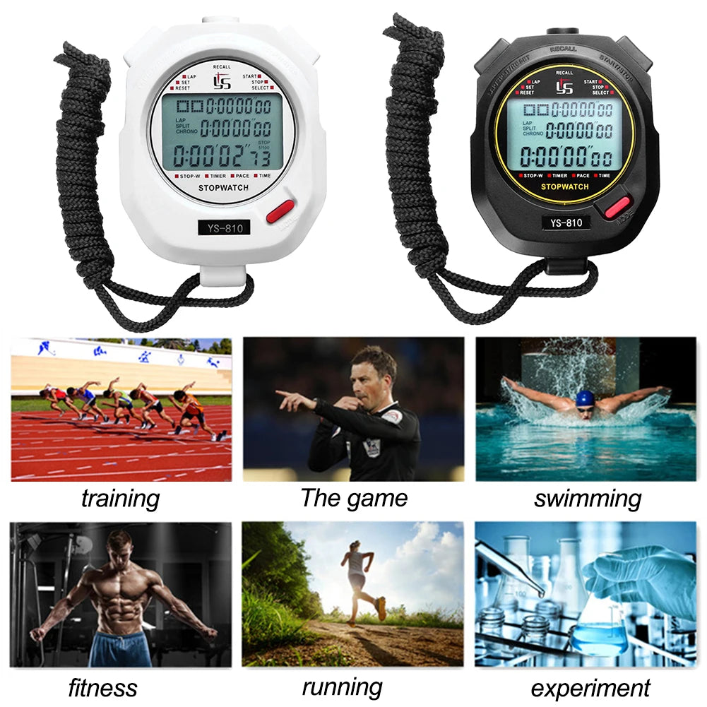 Digitale handstopwatch, verschillende modellen