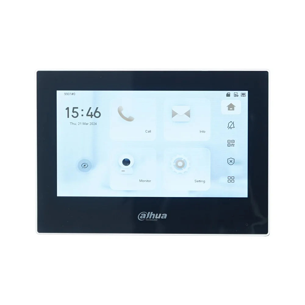 Dahua VTH2621GW-P / VTH2621G-P 802.3af PoE 7inch Touch Indoor Monitor,doorbell Monitor,Video Intercom, Built-in 32GB SD card Spy-shop.com