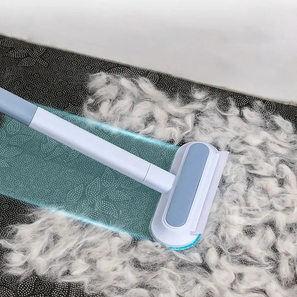 Pet Hair Remover Brush with Squeegee for Sofa, Carpet & Bed