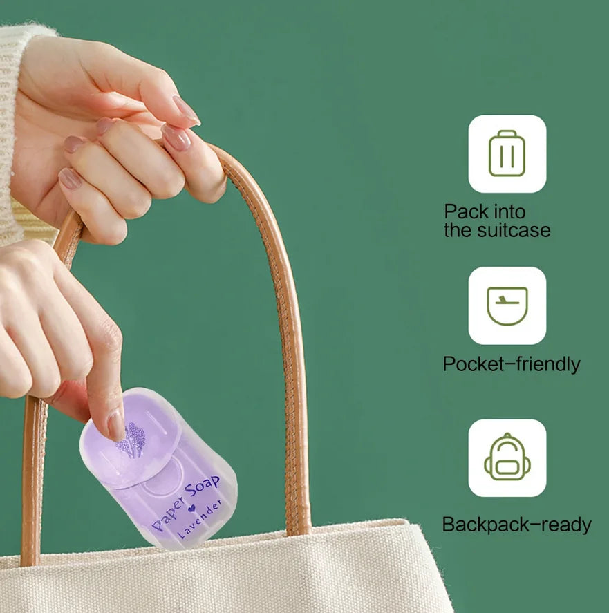 Portable Hand Soap Sheets, 50-Sheet Box
