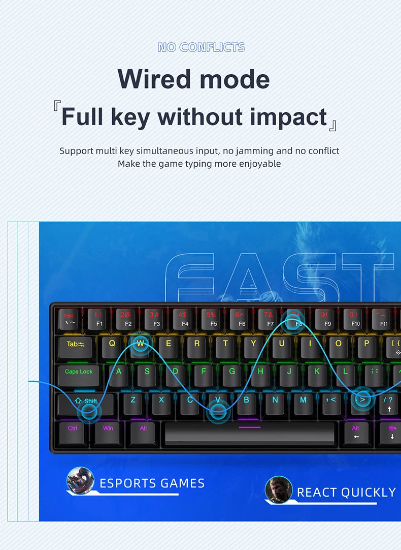 K61 Compact Mechanical Keyboard