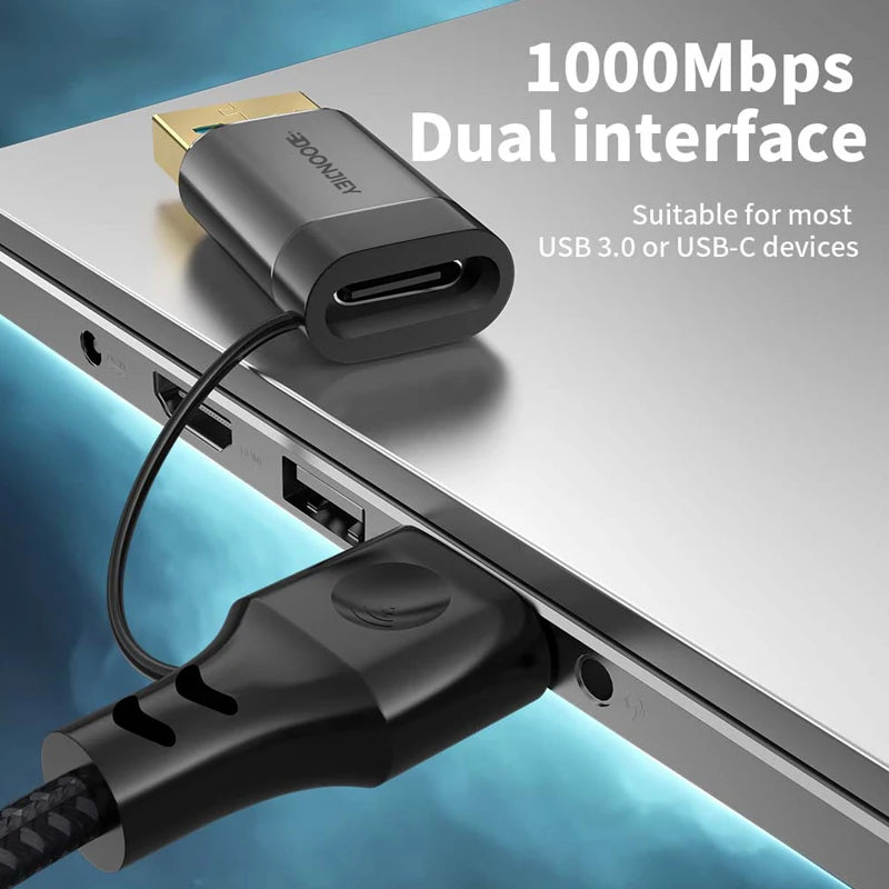 Omrežni kabel USB na Gigabit Ethernet – več priključkov
