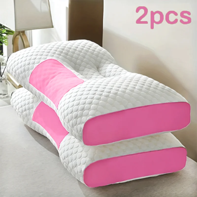 Adjustable Ergonomic Neck Support Pillows (2-Pack) for Comfort