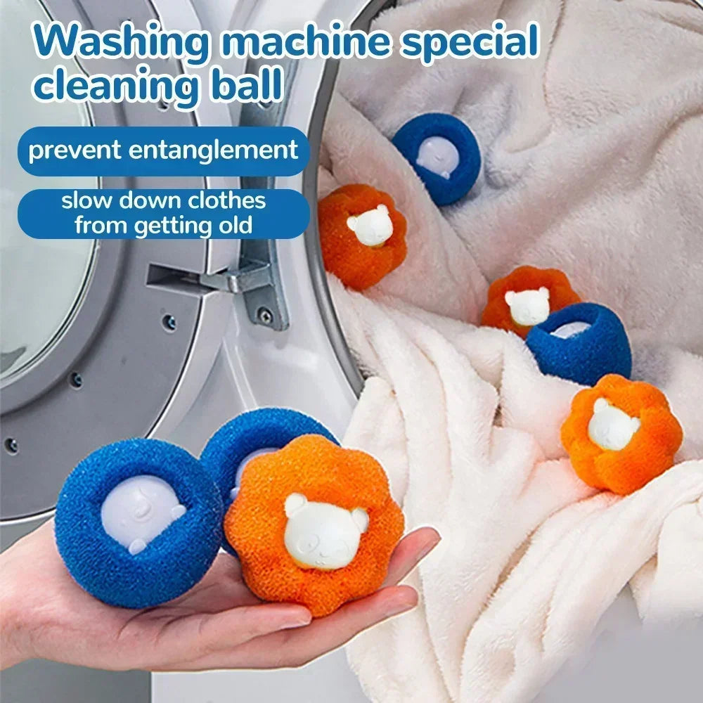 Laundry Balls Pet Hair Collector for Washing Machine Reusable Laundry Lint Catcher Removes Lint From Clothes Pet Cat Accessories 