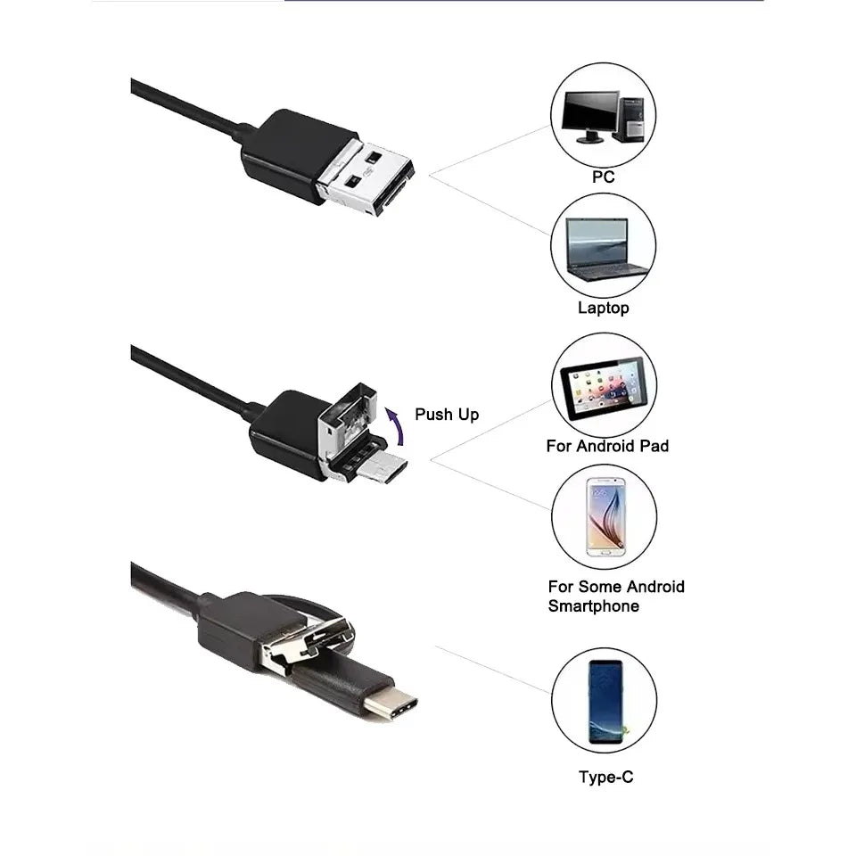 7 mm USB-inspektionsboreskop