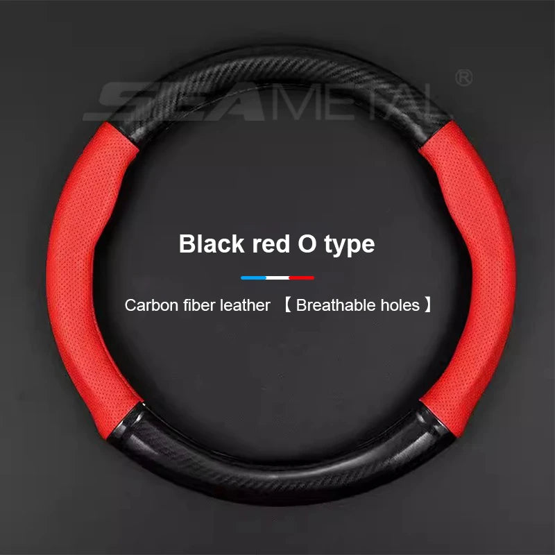 SEAMETAL Heavy Duty Steering Wheel Cover Full-Wrapped Steering Protector Anti Slip Steer Wheel Protection Cover 38cm Universal