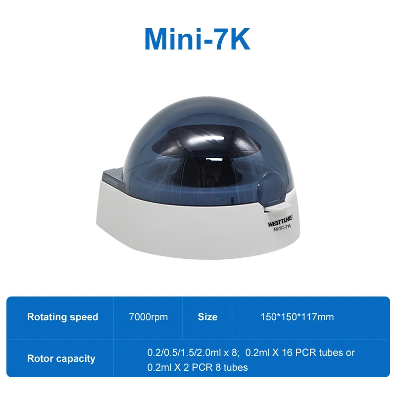 Mini centrifuga da laboratorio - 4000 o 7000 giri/min