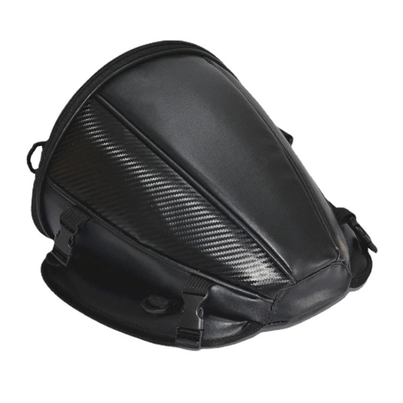 Saco de cauda para banco traseiro de motociclo, em PU e nylon