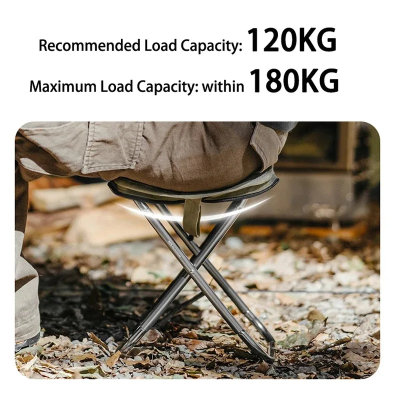 Naturehike 2024 New Camping Chair Portable Lightweight Outdoor Aluminum Chair High Load Travel Foldable Beach Fishing Chair 