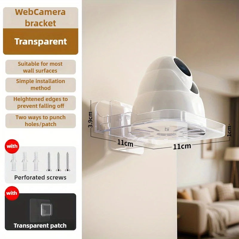 Universal Non-Drilling Wall Mount for CCTV Camera - Durable and Space-Saving Storage Holder 